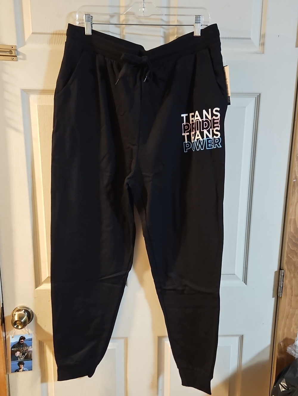 THE PHLUID PROJECT BLACK GRAPHIC JOGGER PANT: UNISEX: NWT: SIZE XL